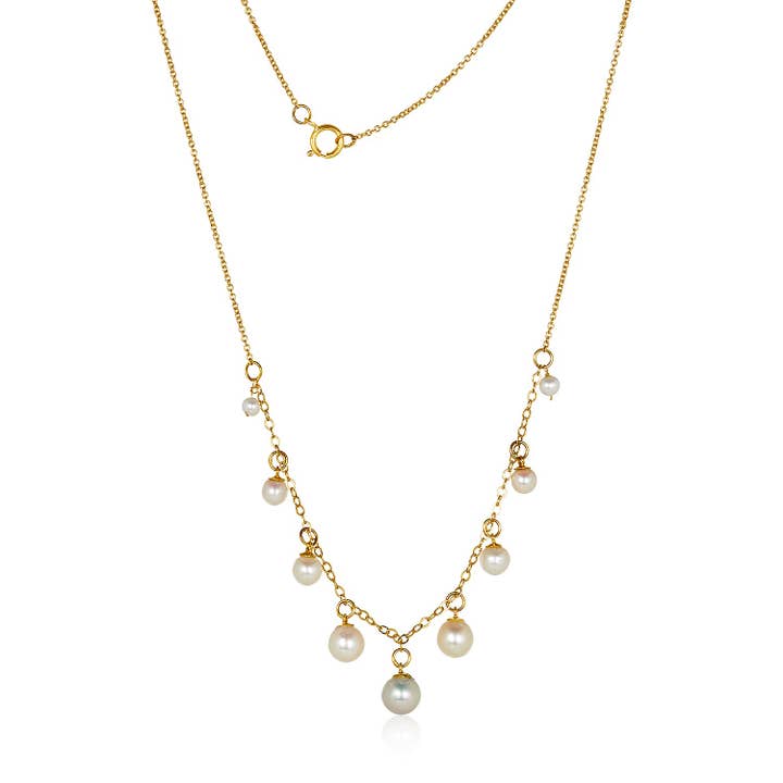 Colar Pérola - Ouro 14K por atacado de Mabel Chong