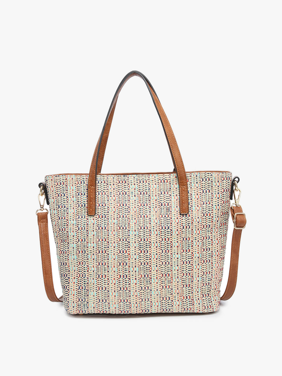 Jen & Co. – wholesale Tote bag – Women's – M1921 August 2 Tone Natural Women's Tote Bag7