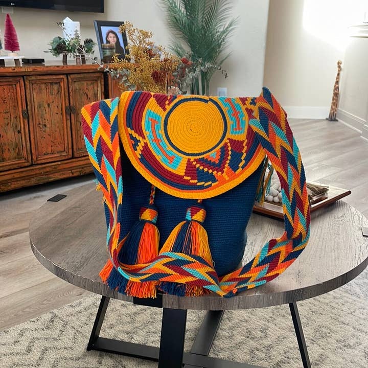 Colorful 4U – wholesale Axelväska - Dam – Färgglada virkade väskor med lock32