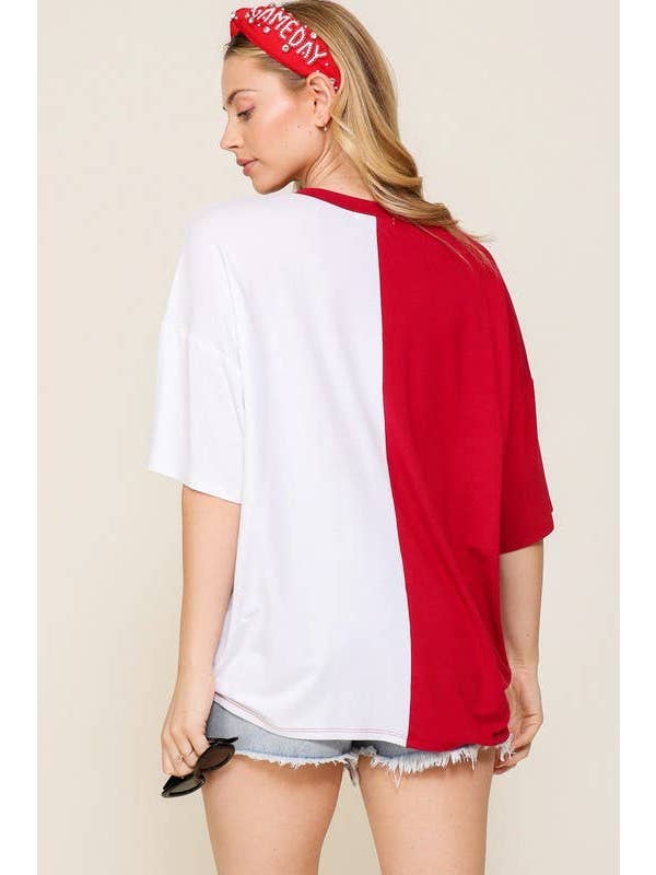 Vanilla Monkey - Wholesale Knit Top - Women's - Game Day Multi Color Knit Top