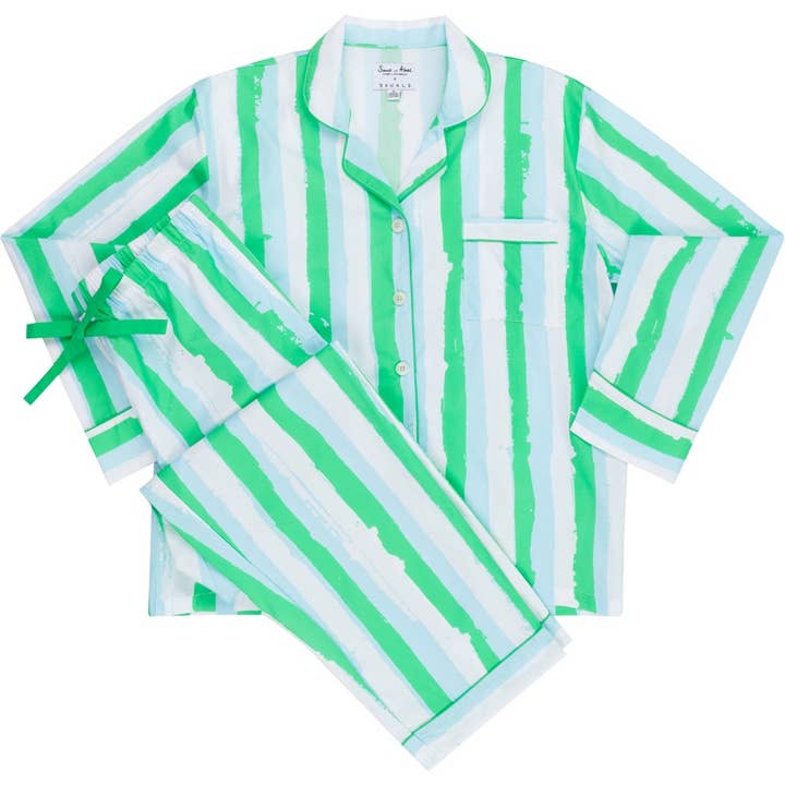Pijama largo de mujer Drawbertson Wild Stripes para venta al por mayor de Sant and Abel