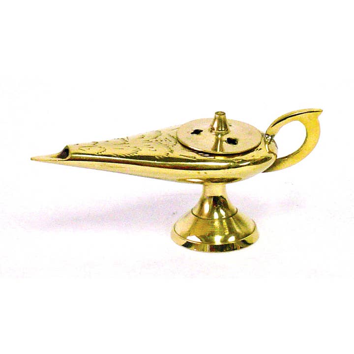 Brass Incense Holders - Aladdin's Lamp - Mini for wholesale by The Incense Sampler Works