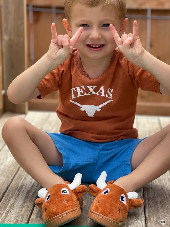 Yikes Twins - Wholesale Slippers - Kids - Longhorn Slippers for children ages 2 to 6 years