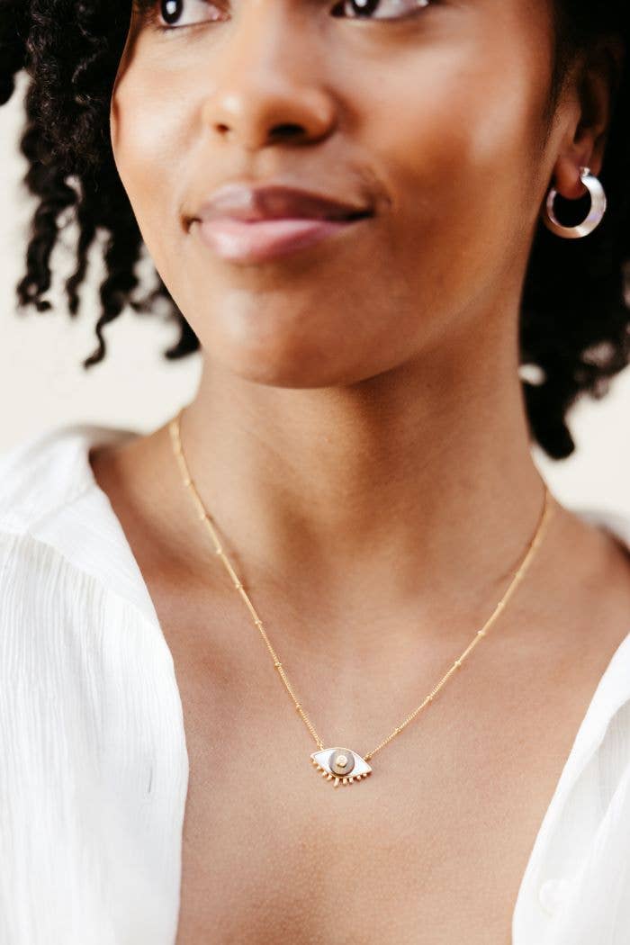 Sierra Winter Jewelry - Wholesale Halskettinghanger - Lover's Eye halsketting - Tijgeroog1