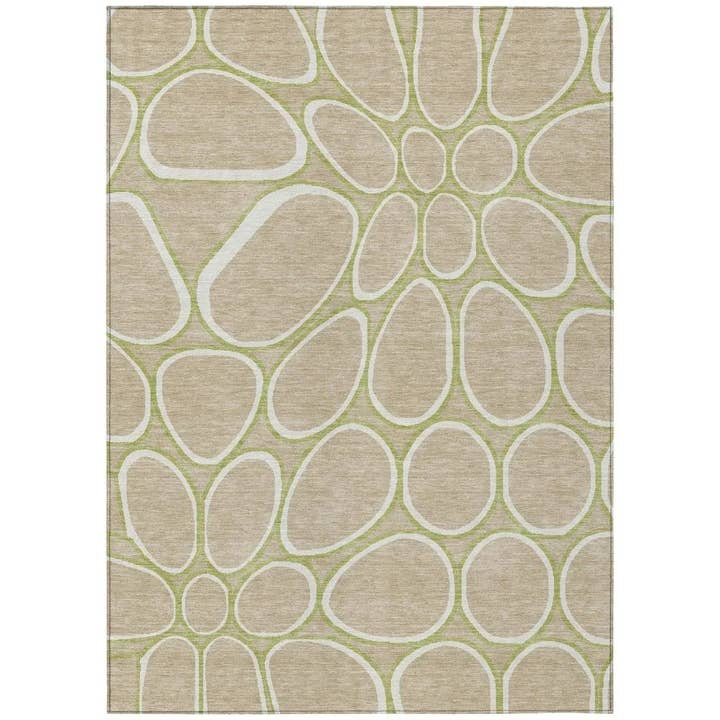 Elantra Tan Washable Indoor-Outdoor Rug for wholesale by LOOMLAN