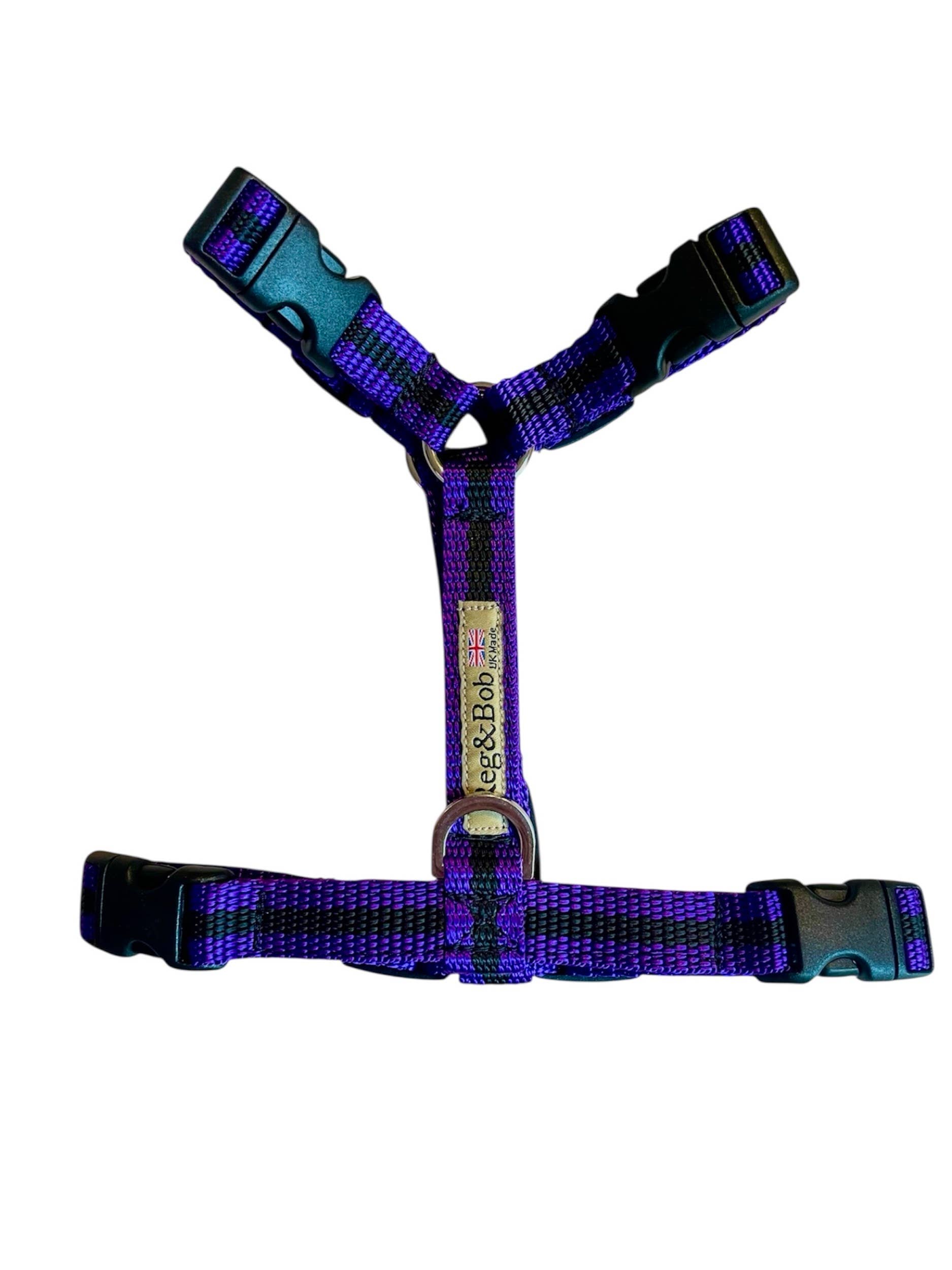 Reg&Bob - Wholesale Pet Harness - Dog - Reg&Bob Harness - S/M - Purple stripe1