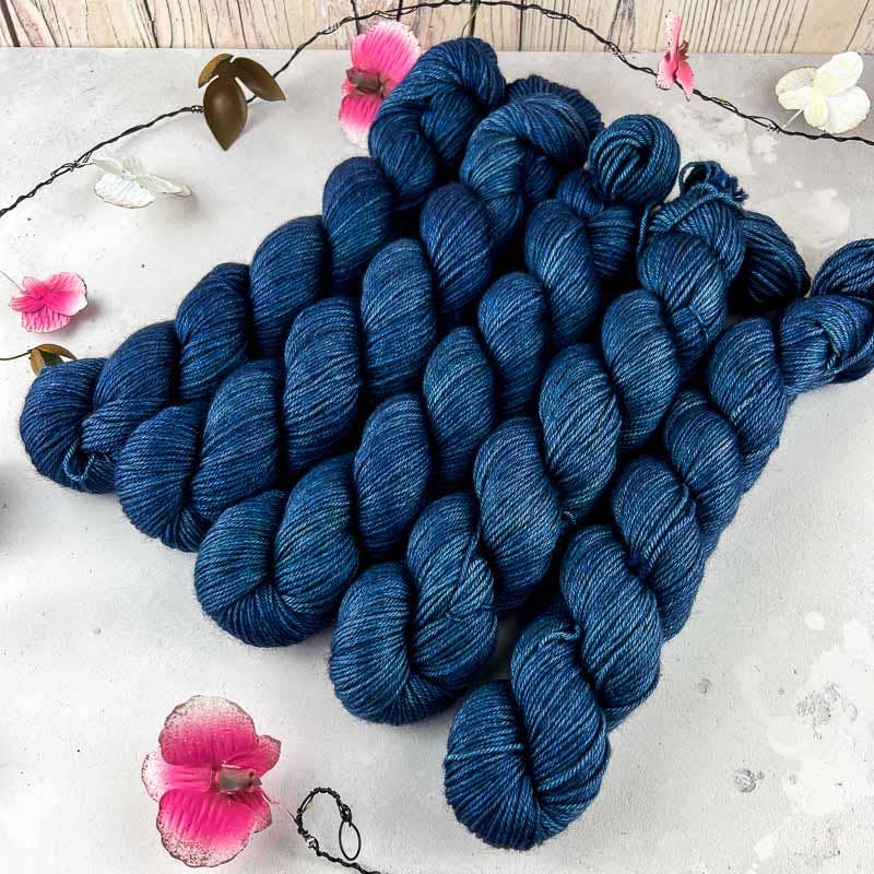 Orchidean Luxury Yarns - Wholesale Yarn - Mulberino 4ply  Merino Silk and Yak yarn dyed to order13