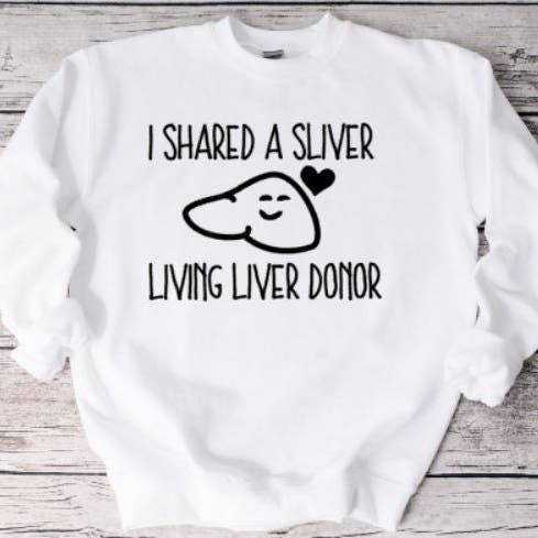 Sweat Donateur de foie, Donateur de foie, Donate Life, Donateur vivant, Donateur de foie vivant, Sweat, Sweat unisexe, Donate Life pour la vente par Brandi Dai Designs