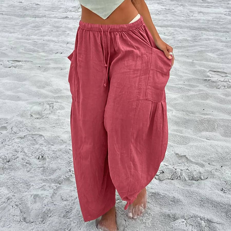 Althea Palazzo Pants: Raspberry Pink – The Fox and The Mermaid