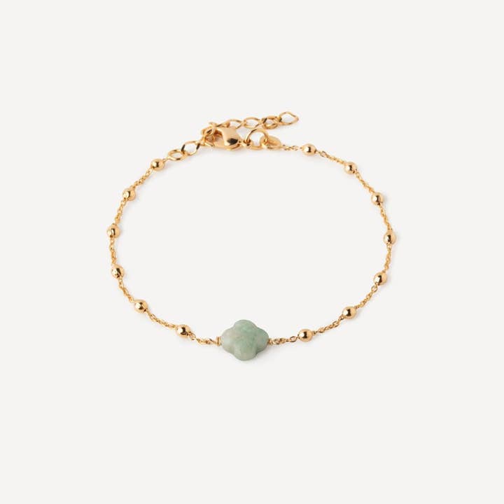 Amazonite Clover Bracelet for wholesale by Meora Paris
