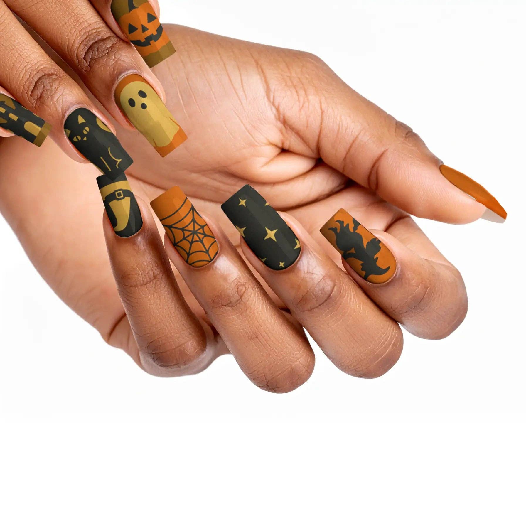 FYNE BODY - Wholesale Press-on/fake nails - Ghoul's Gold Glamour Halloween Press-On Nails22