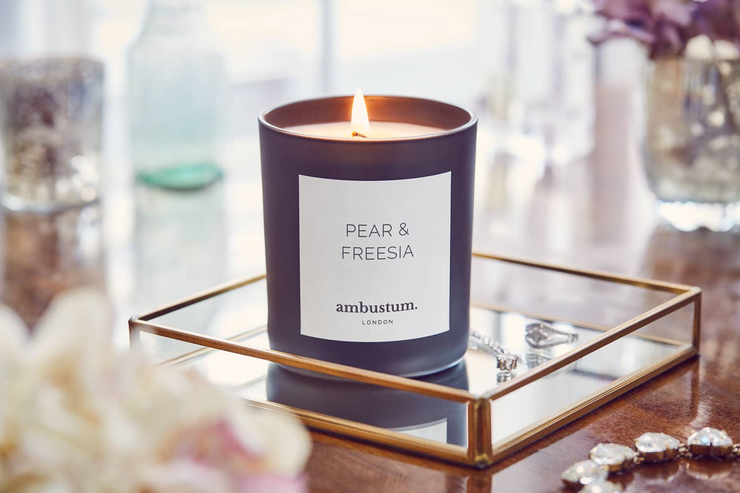 ambustum - Wholesale Jar/Filled Candle - Pear & Freesia Candle 2