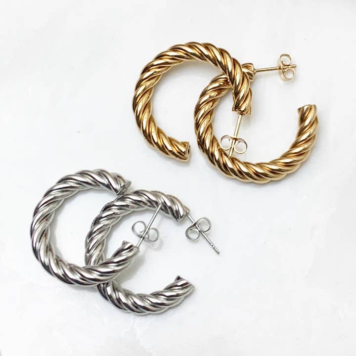 Pendientes Ellie Hoop para venta al por mayor de Nairi Handmade Jewelry