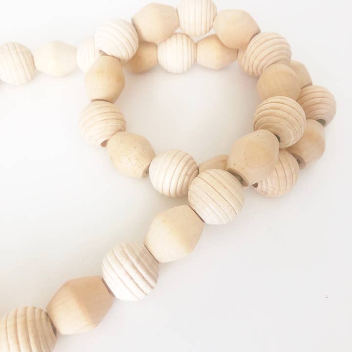 Foundations Decor - Wholesale Bunting/Garland - Wood Bead Garlands - classic colors and shapes23