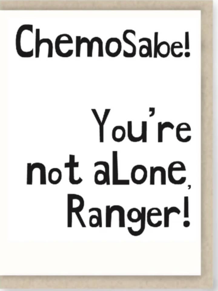 Ranger Funny Get Well Cancer Greeting Card for wholesale by Hit and Run Greetings