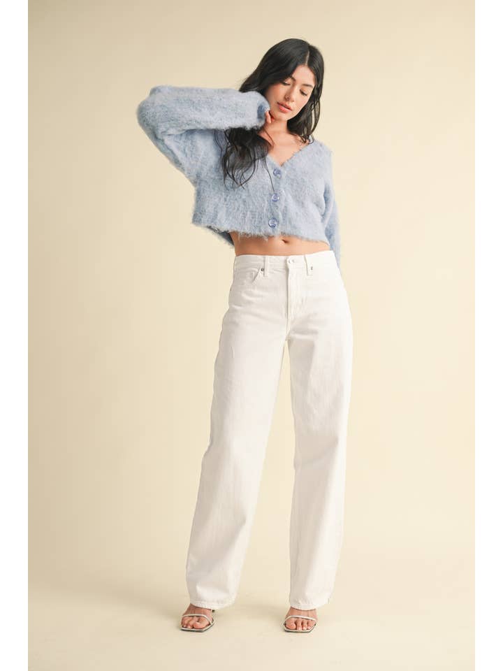 JUST BLACK DENIM - Wholesale Jeans - Women's - BP470N - OPT WHT - Relaxed Straight