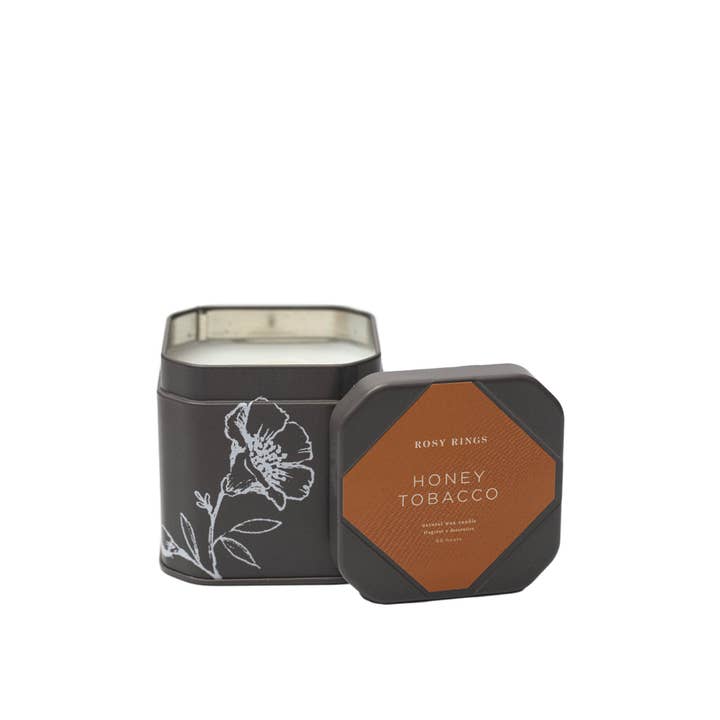 Rosy Rings - Wholesale Travel Candles - Honey Tobacco Signature Tin