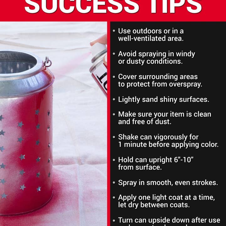 Ilovetocreate - Wholesale Paint Set - COLORSHOT Gloss Spray Paint Stiletto (Red) 10 oz.6