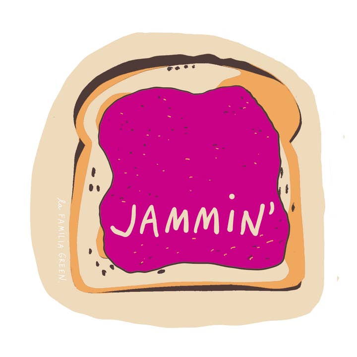 Toast-Aufkleber für den Großhandel von La Familia Green