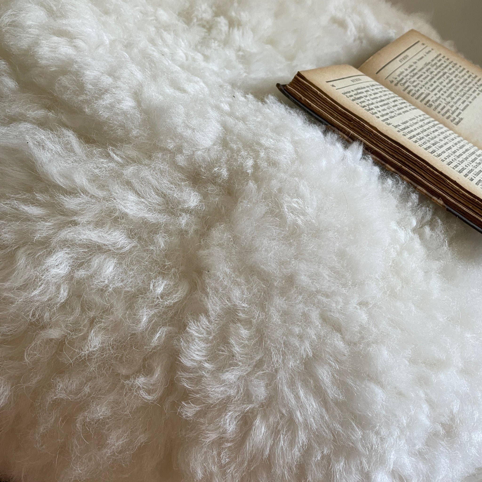 Wildash London - Wholesale Pouf - Hot Buns Sheepskin Pouffe - Icelandic Shorn Fur2