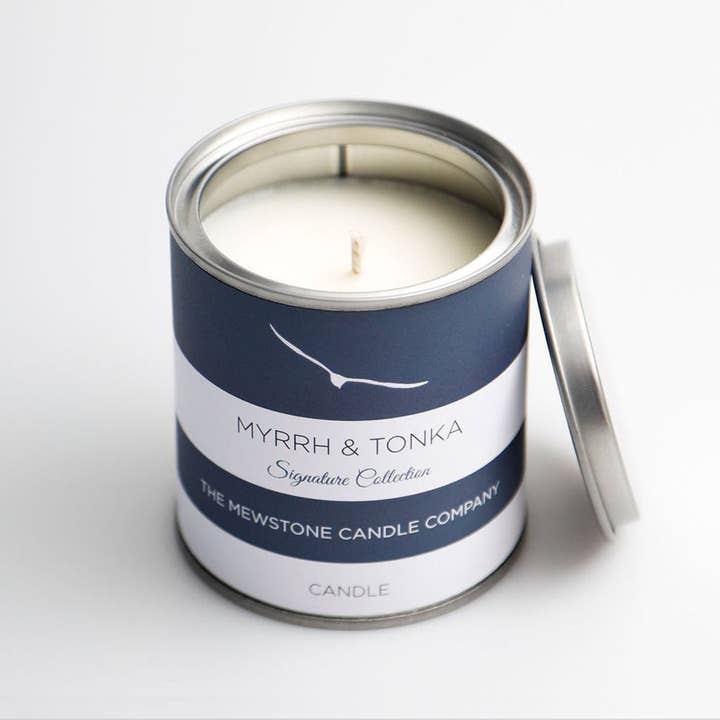 Myrrh and Tonka Signature Candle for wholesale by The Mewstone Candle Company