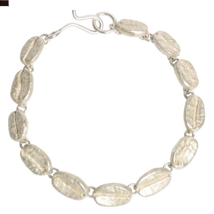 silver Coffee bean bracelet for wholesale on Faire1
