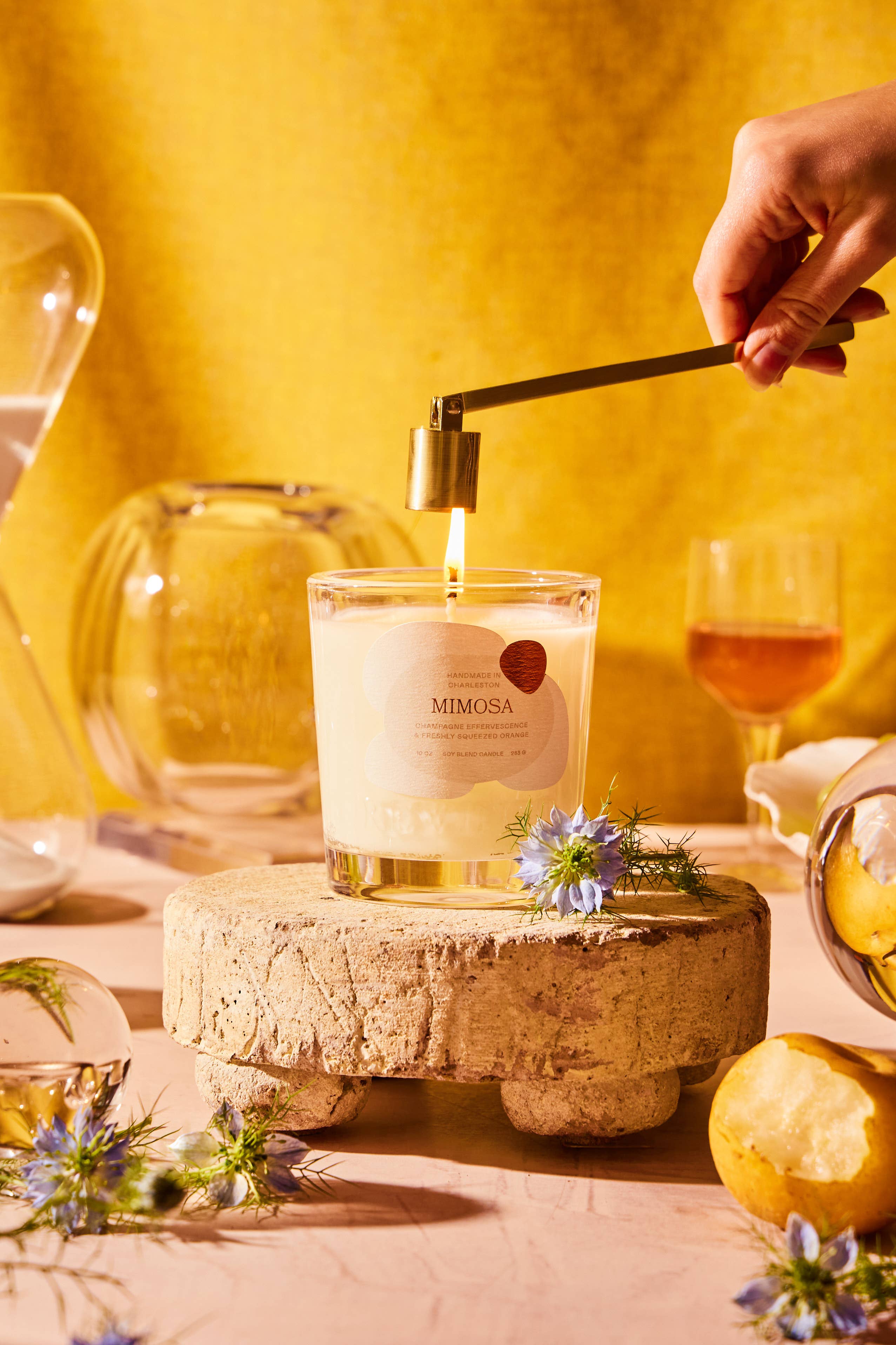 Rewined - Vente Bougie en bocal - Bougie Rewined Mimosa 10 oz1