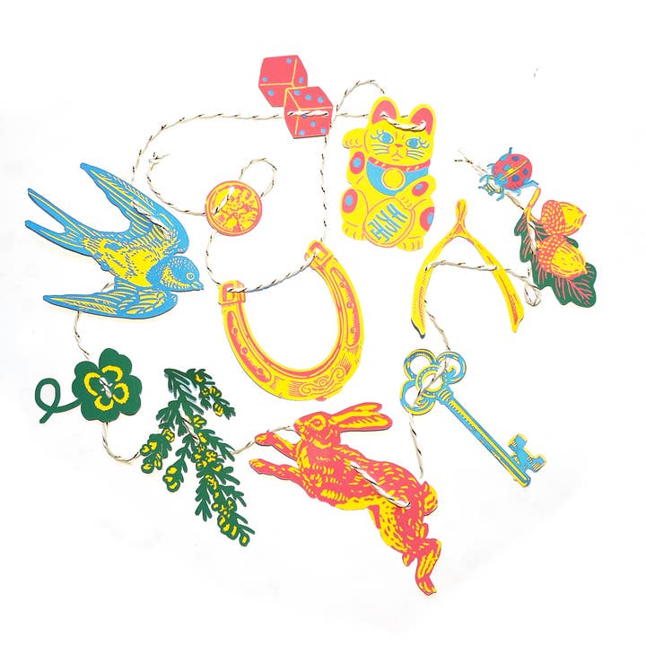 Hissing Mink - Wholesale Bunting/Garland - Good Luck Mini Paper Garland 1