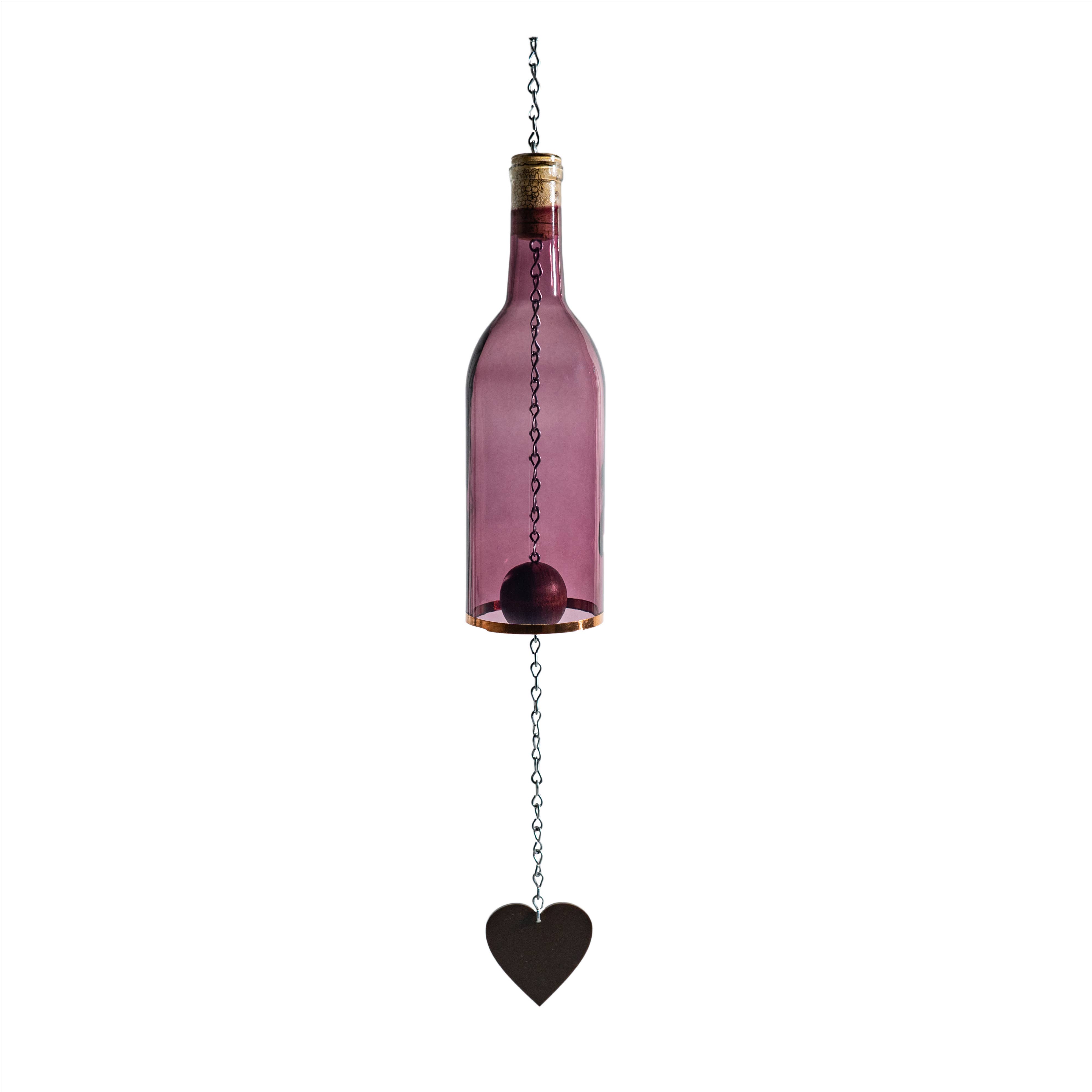 Blue Ridge Mountain Gifts - Wholesale Wind Chime - Wind Chimes Made From Glass Wine Bottles with Copper Trim8