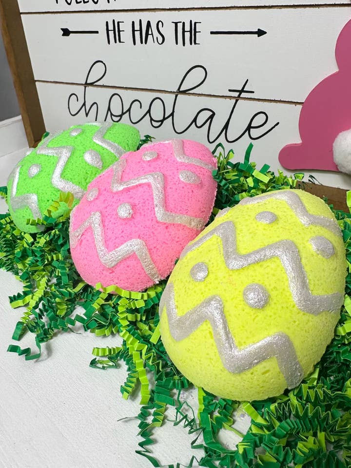 Easter Egg Bath Bombs | Seasonal Spring for wholesale by Mandatory Me Time