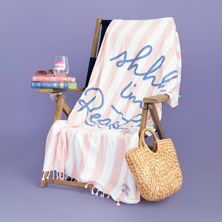 Jollity & Co. + Daydream Society - Wholesale Beach Towel - Book Club Beach Towel