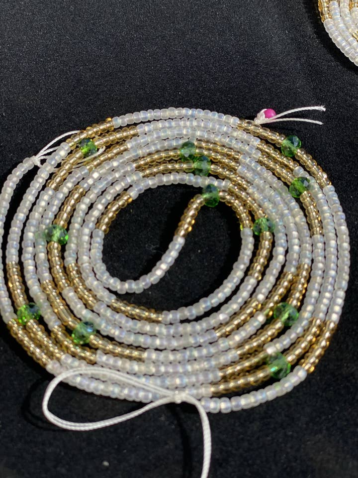 Brust-Chakra-One 2-strängige Krawatte an Taillenperlen. für den Großhandel von Letrice Custom Creations LLC