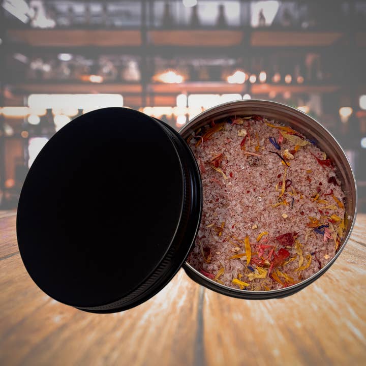 Cocktail Candy - Wholesale Salt - Cocktail Rimming Salt – Margarita Confetti Salt Blend (Large Tin)