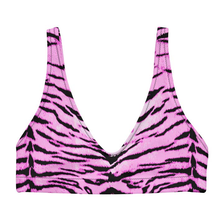 Haut de bikini de sport rembourré Candy Claws pour la vente par Goth Cloth Co.