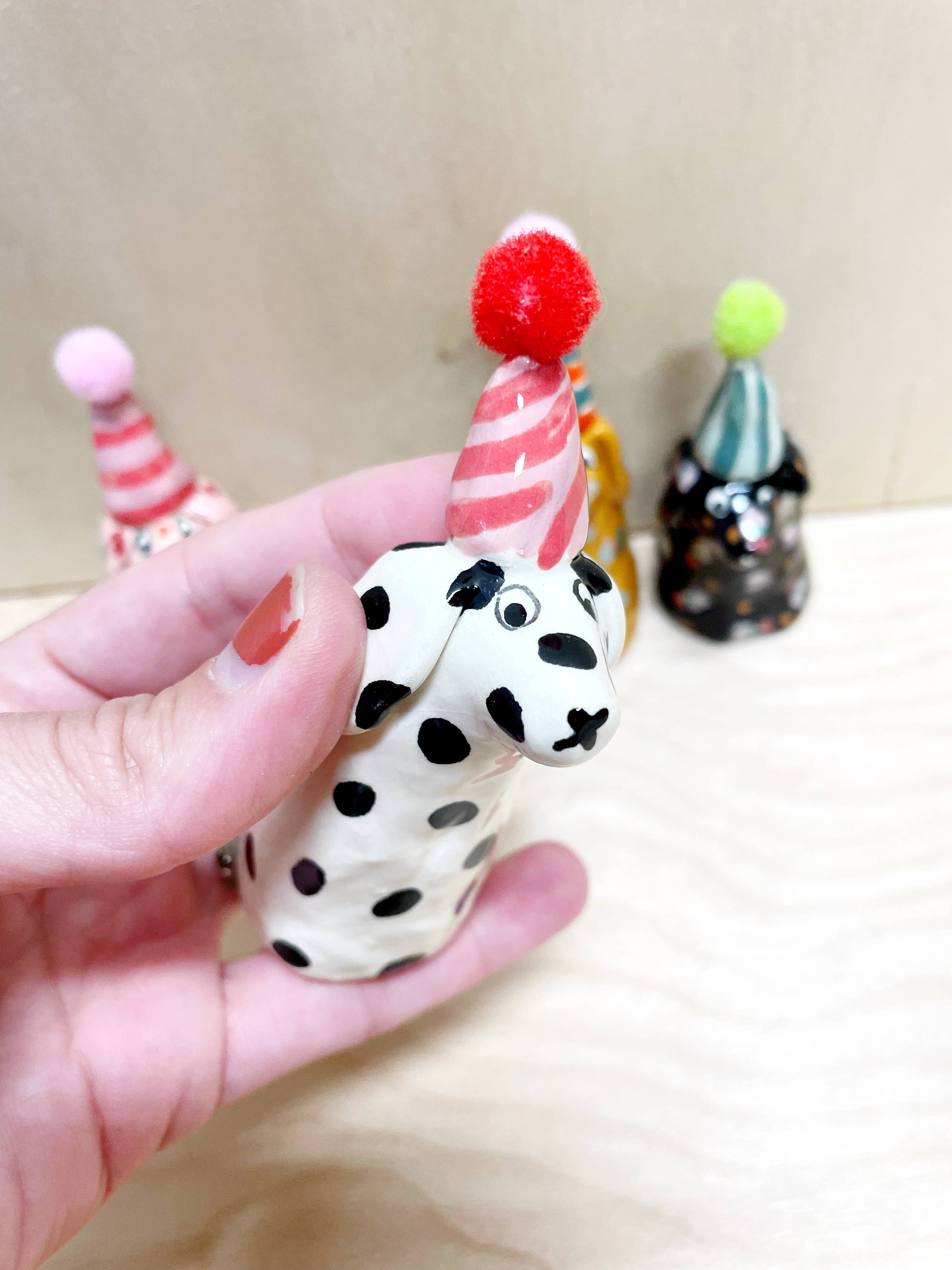 By Bianca Rae - Wholesale Decorative Figurine - Party Minis! Mini Party Dogs in Party Hats.2