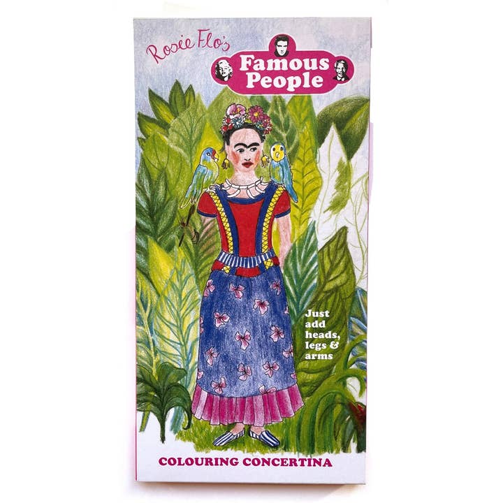 Pop Up Pet + Rosie Flo Coloring - Wholesale Coloring Book - Kids & Baby - Rosie Flo's Famous People Coloring Concertina