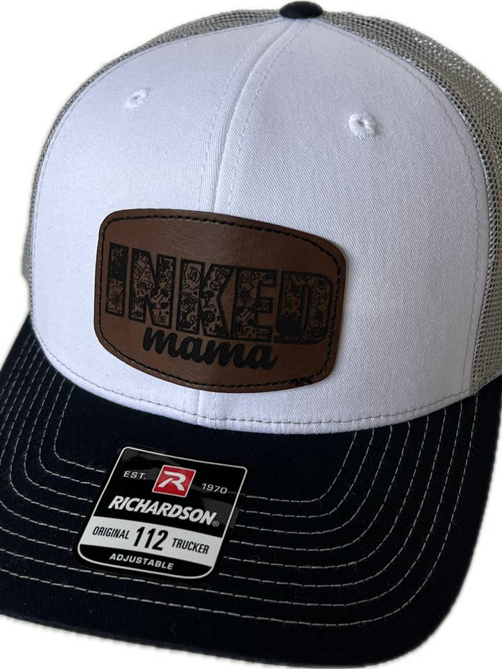 Inked Mama Leather Patch Hats for wholesale by Wildberry Waves