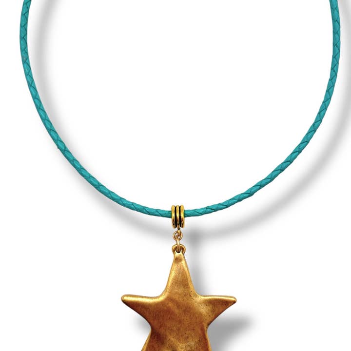 Shiver + Duke - Wholesale Pendant/Charm Necklace - Nova Leather Necklace2