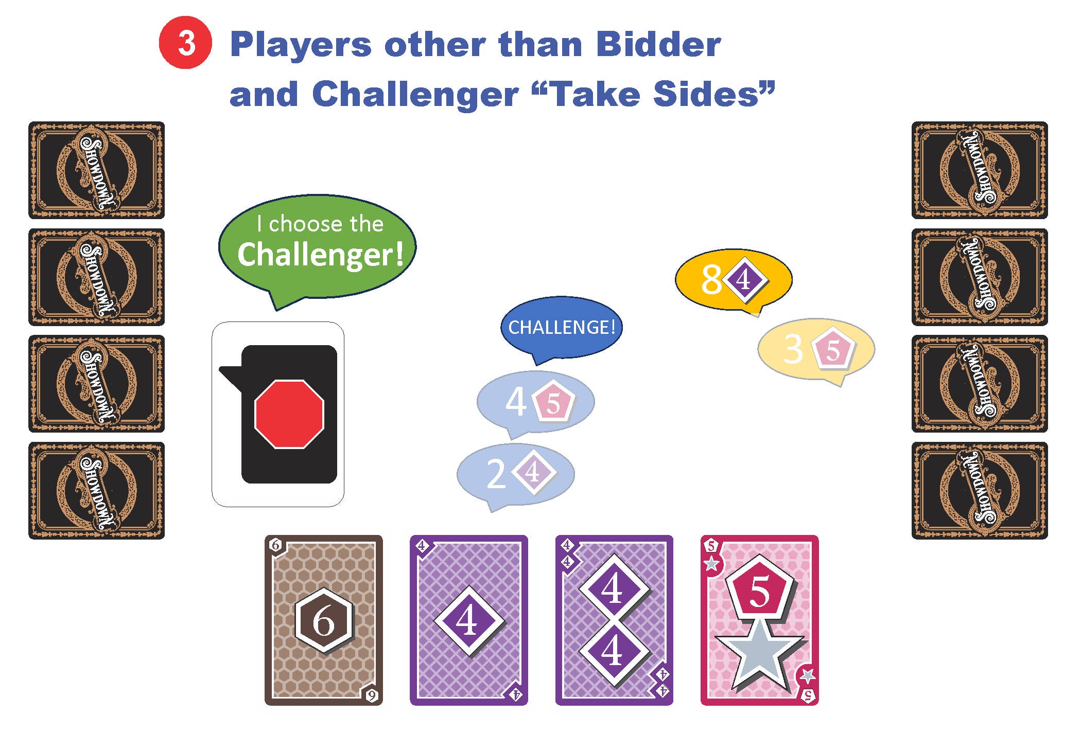 Enginuity Games - Wholesale Card Game - Showdown Card Game, display of 125