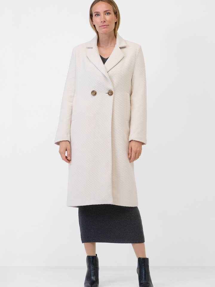 Ladies' Coat Adelina with Lapel Collar for wholesale by Ricano