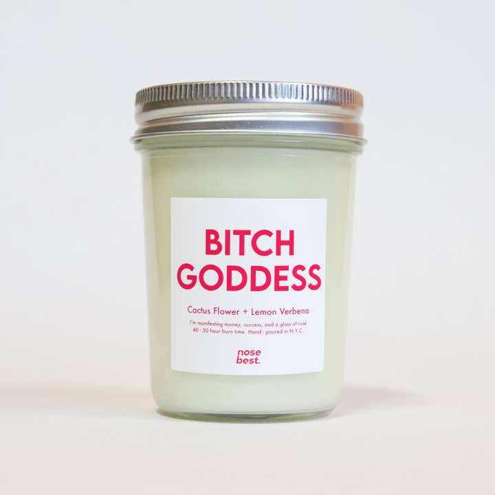 Bitch Goddess - Cactus Flower & Lemon Verbena Soy Candle for wholesale by Nose Best Candles