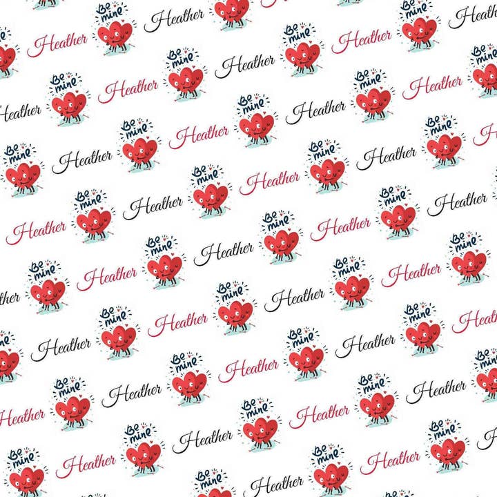 Personlig være mine Valentinsdag silkepapir for engroshandel hos Potter's Printing