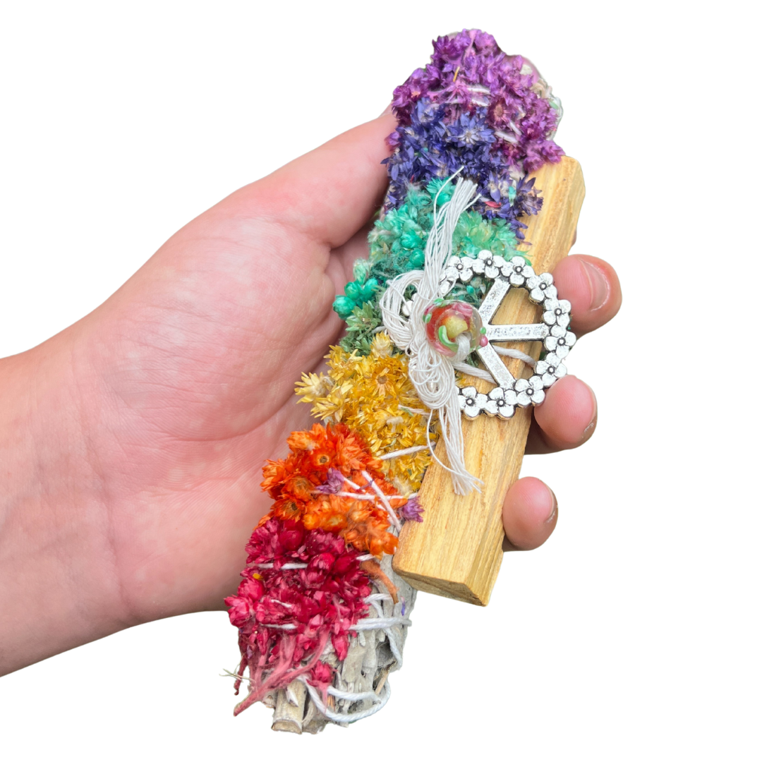 Sow the Magic - Wholesale Sage Bundle - Peace & Love Ritual Set Sage Energy Clearing Smudge 6"0