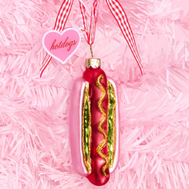 xo, Fetti - Wholesale Ornament - Hot Dog Ornament - iridescent ornament Christmas Xmas Holiday Season0