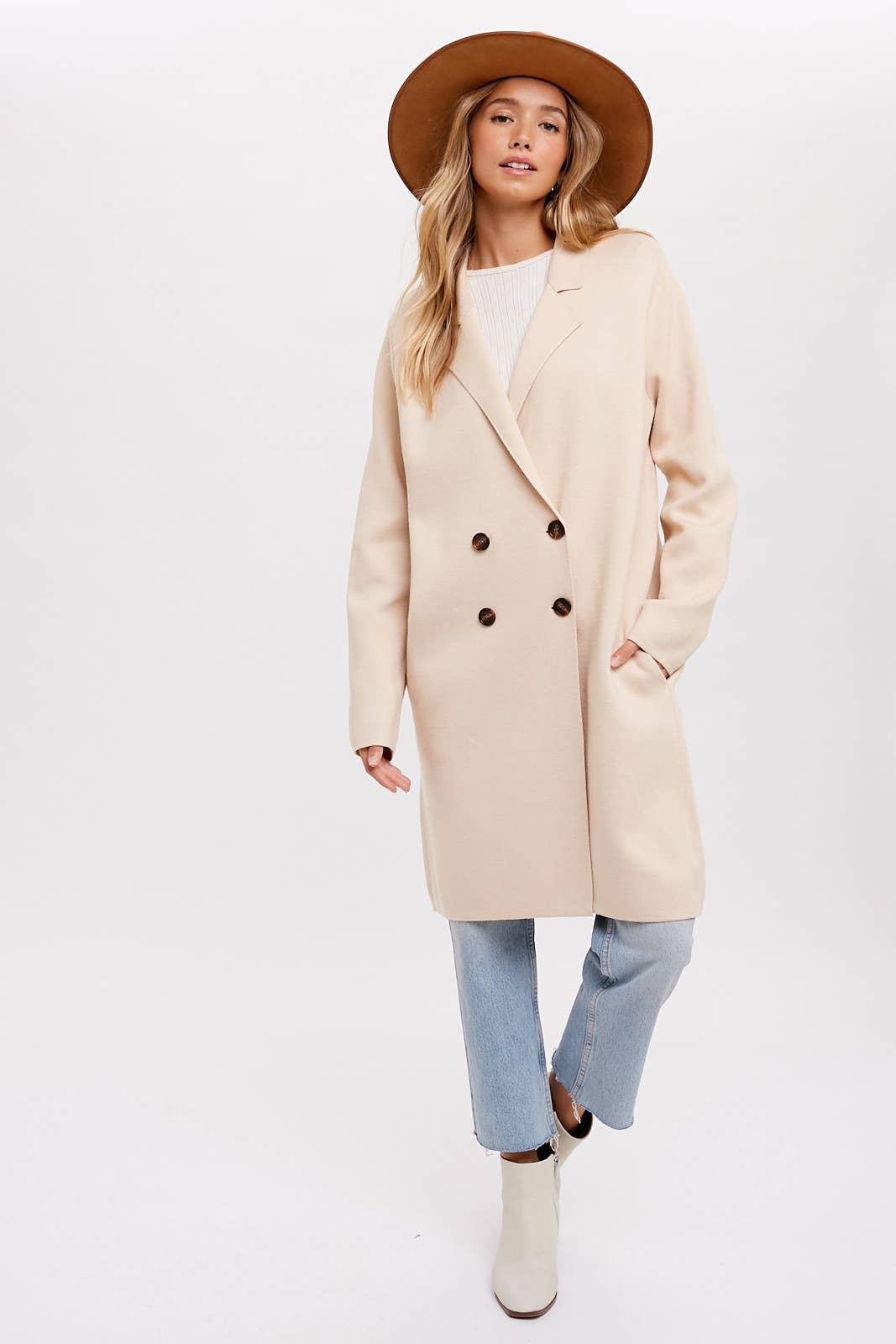 Bluivy - Wholesale Coat - Women's - CLASSIC DOUBLE BREASTED COATIGAN9