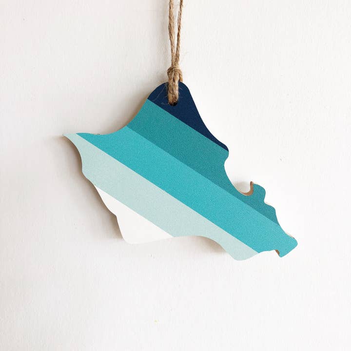 Hemlock & Heather - Wholesale Ornament - Comal Stripes State Ornaments8
