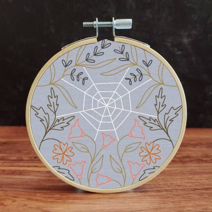 Embroidery Kit: Spider Web for wholesale by Holly L'Oiseau