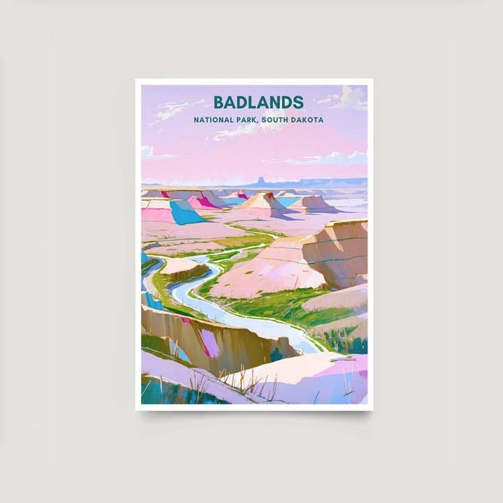 Badlands National Park Print for wholesale by Across Our Land