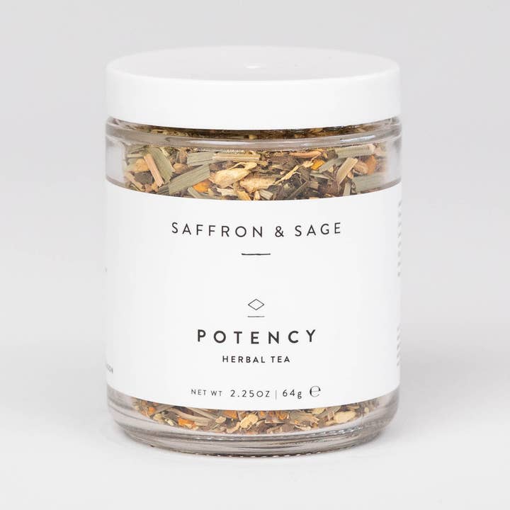 Saffron & Sage Potency Tea for wholesale by Saffron & Sage
