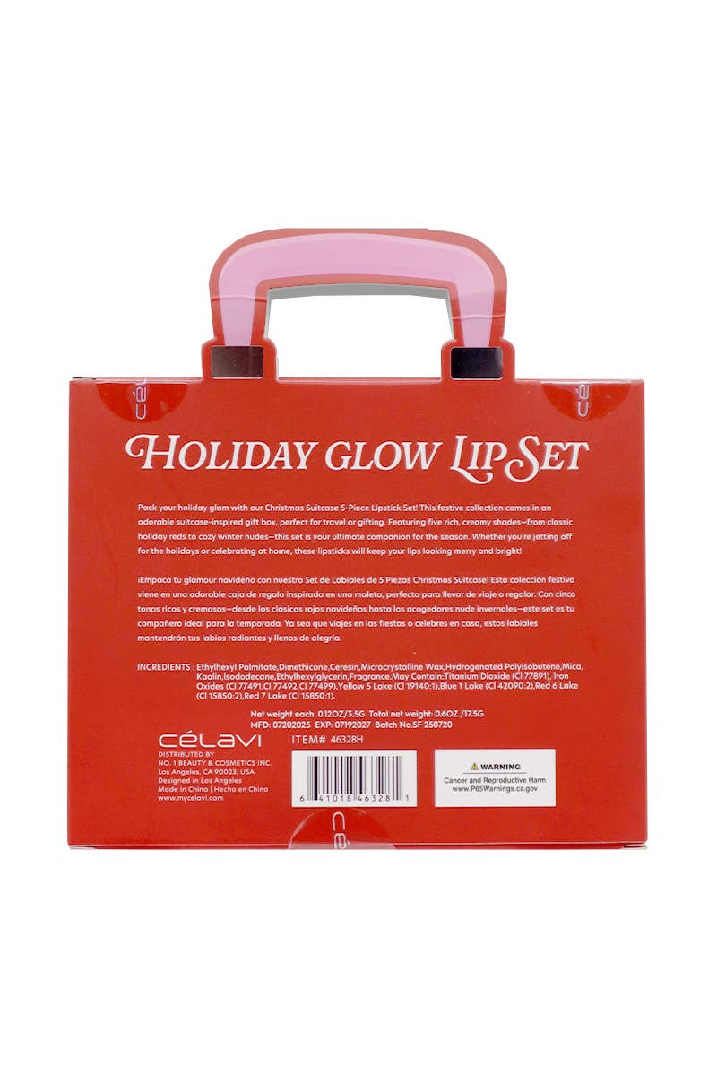 PINEAPPLE Beauty - Wholesale Lipstick Set - Celavi 46328H Holiday Glow Lipstick Set - 12 set4